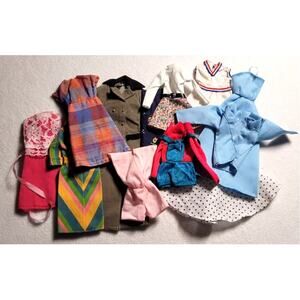 Vtg 70s Barbie Style Clothes Lot Maddie Mod Kenner Bionic Woman 1/6 Scale TLC